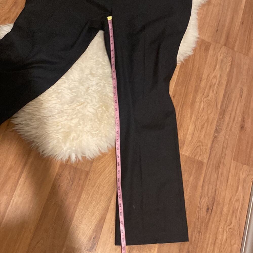 Anne Klein Black Wool Suit Pants/Trousers Flat Front EUC Sz 14P Business - Picture 9 of 10